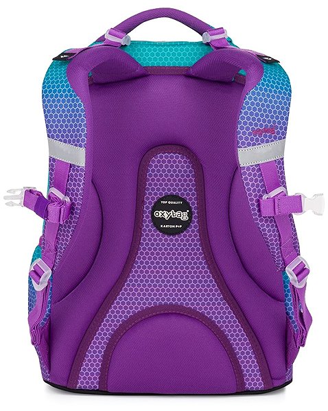 Schulrucksack OXYBAG Schulrucksack Oxy Ombre Blue - Pink ...