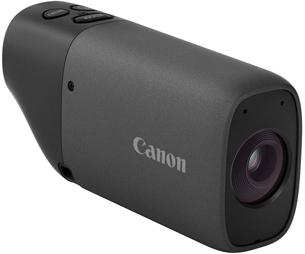 Digitális fényképezőgép Canon PowerShot ZOOM Essential Kit fekete Oldalnézet