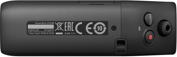 Digitális fényképezőgép Canon PowerShot ZOOM Essential Kit fekete Alulnézet
