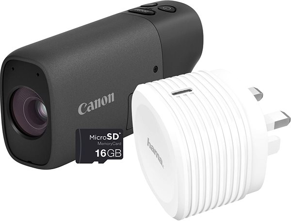 Digitálny fotoaparát Canon PowerShot ZOOM Essential Kit čierny Príslušenstvo