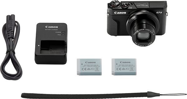 Digitális fényképezőgép Canon PowerShot G7 X Mark II Battery Kit Csomag tartalma