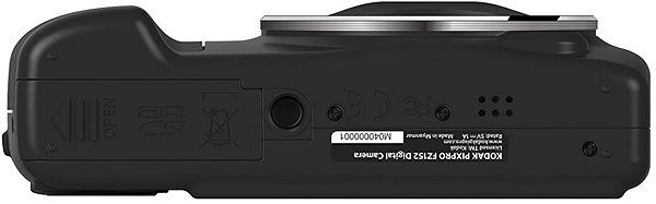 Digitalkamera Kodak FriendlyZoom FZ152 - schwarz Bodenseite