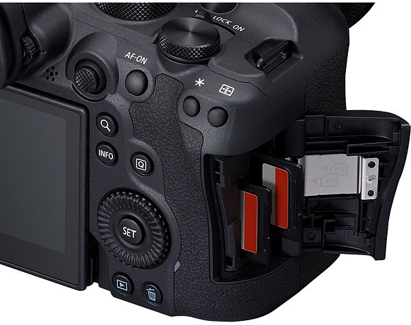 Digitálny fotoaparát Canon EOS R6 Mark II telo.