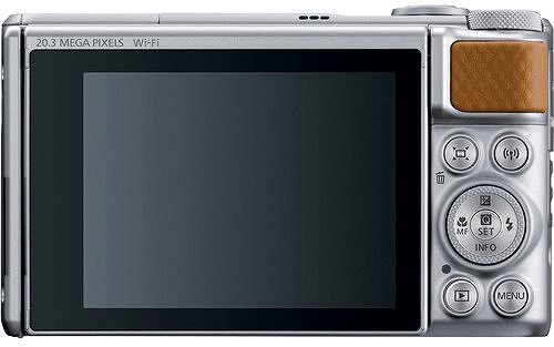 Digitalkamera Canon PowerShot SX740 HS silber Rückseite