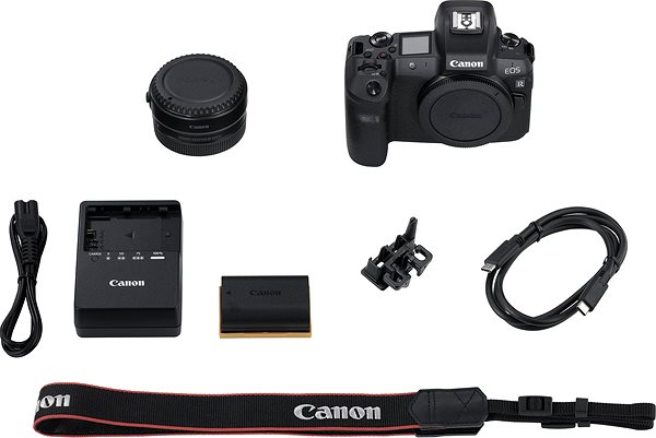 Digitális fényképezőgép Canon EOS R Csomag tartalma