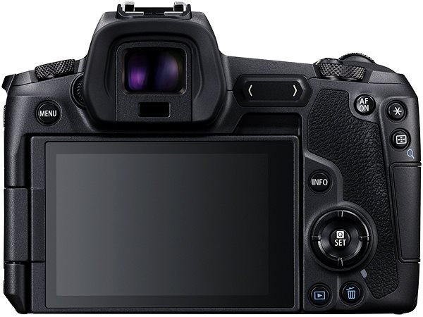 Digitálny fotoaparát Canon EOS R telo Zadná strana