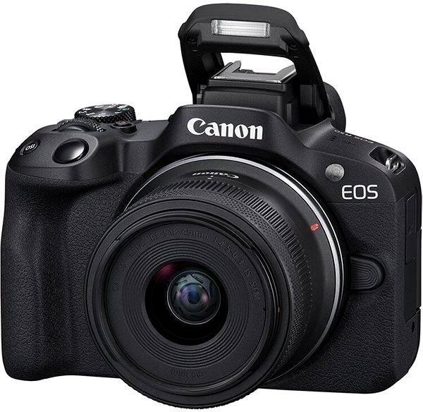 Digitális fényképezőgép Canon EOS R50 fekete + RF-S 18-45mm f/4,5-6,3 IS STM Creator Kit ...