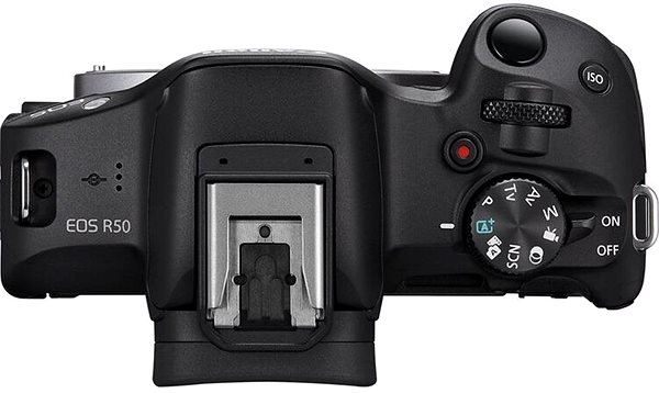 Digitális fényképezőgép Canon EOS R50 fekete + RF-S 18-45mm f/4,5-6,3 IS STM Creator Kit ...