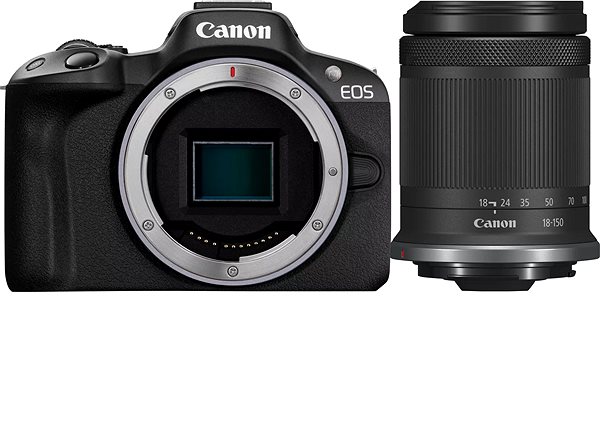 Digitálny fotoaparát Canon EOS R50 čierna + RF-S 18 – 150 mm S ...