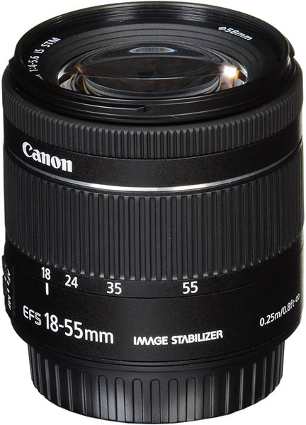 Digitális fényképezőgép Canon EOS 250D fekete + EF-S 18-55 mm f/4-5.6 IS STM + LP-E17 Opcionális