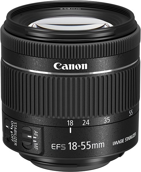 Digitális fényképezőgép Canon EOS 250D fekete + EF-S 18-55 mm f/4-5.6 IS STM + LP-E17 Opcionális