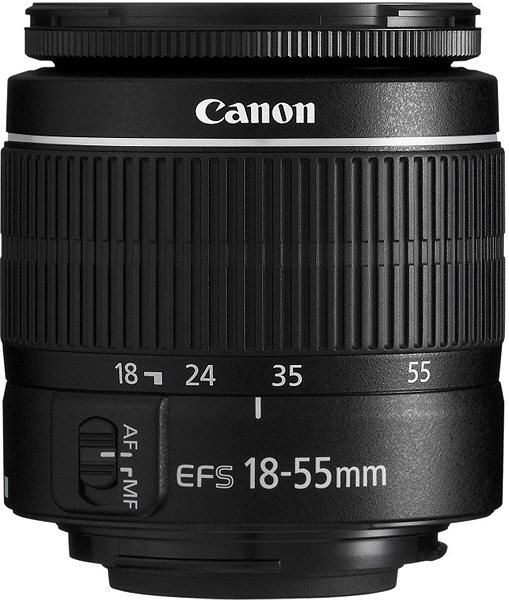 Digitális fényképezőgép Canon EOS 250D, fekete +  EF-S 18-55 mm f/3,5-5,6 DC III Value Up Kit Opcionális