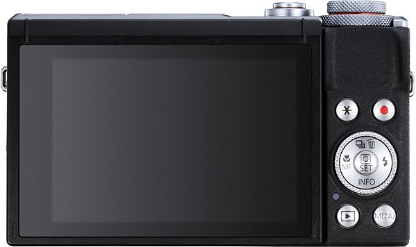 Digitális fényképezőgép Canon PowerShot G7 X Mark III ezüst Hátoldal