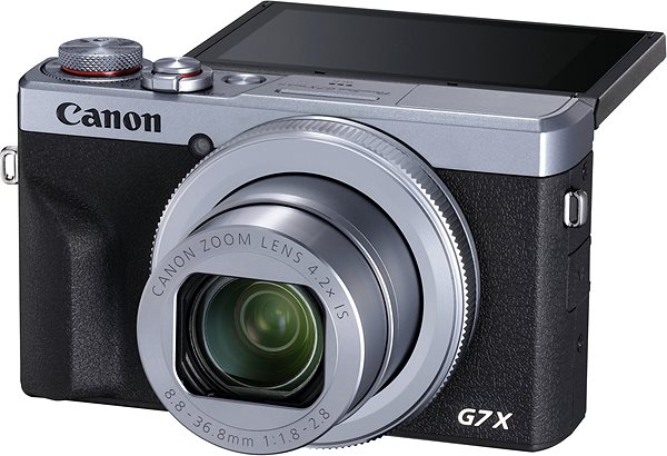 Digitális fényképezőgép Canon PowerShot G7 X Mark III Battery Kit, ezüst Jellemzők/technológia