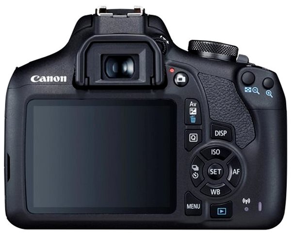 Digitális fényképezőgép Canon EOS 2000D + EF-S 18-55 mm f/3,5-5,6 DC III Value Up Kit Hátoldal