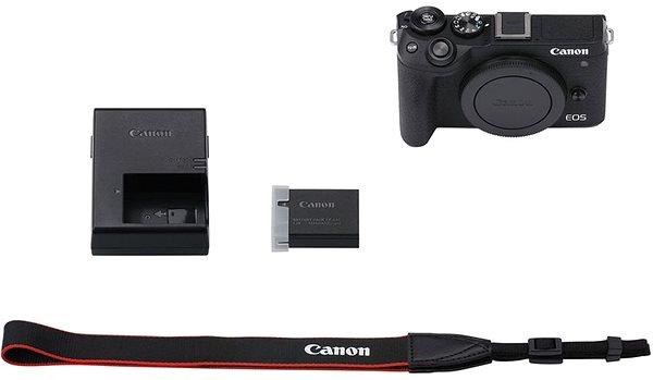 Digitális fényképezőgép Canon EOS M6 Mark II váz Csomag tartalma