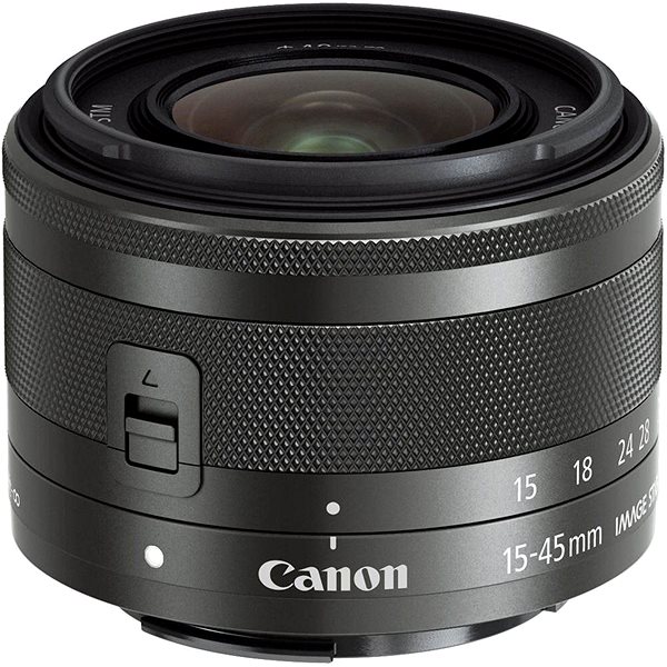 Digitalkamera Canon EOS M6 Mark II + EF-M 15-45 mm f/3.5-6.3 IS STM Webcam Kit schwarz Optional