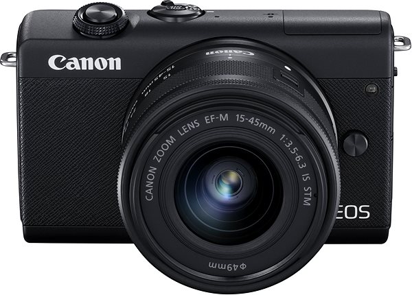 Digitális fényképezőgép Canon EOS M200 + EF-M 15-45mm f/3.5-6.3 IS STM fekete színű Jellemzők/technológia