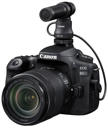 Mikrofon Canon DM-E100 Boční pohled