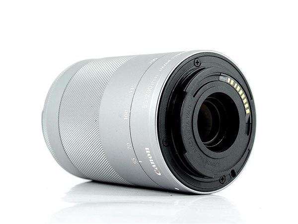 Objektív Canon EF-M 55–200 mm f/4,5 – 6,3 IS STM strieborný ...