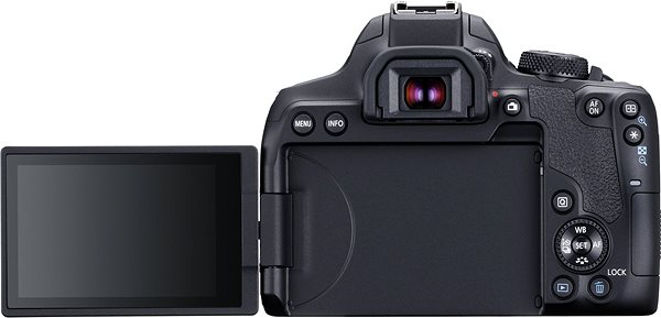 Digitalkamera Canon EOS 850D + EF-S 18-55 mm f/3,5-5,6 IS STM Rückseite