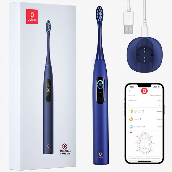 Electric Toothbrush Xiaomi Oclean X Pro Blue Features/technology