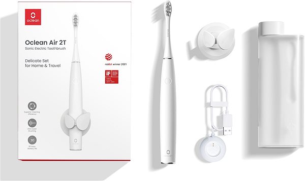 Elektrische Zahnbürste Oclean Air 2 Travel Set Sonic Electric Toothbrush White ...