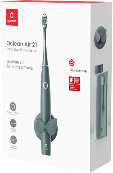 Elektrická zubná kefka Oclean Air 2 Travel Set Sonic Electric Toothbrush Green ...