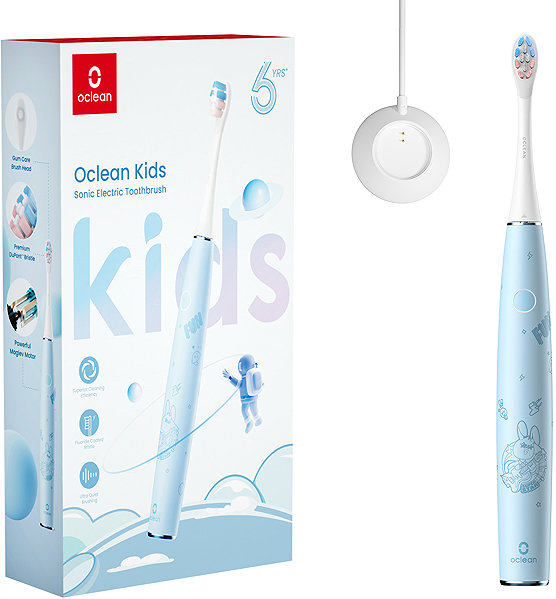 Oclean Duo Set Kids Blue & Pink + 6 Heads and 2 Holders Electric Toothbrush.