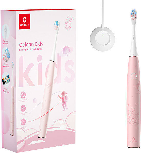 Oclean Duo Set Kids Blue & Pink + 6 Heads and 2 Holders Electric Toothbrush.