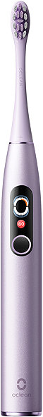 Electric Toothbrush Oclean X Pro Digital Duo Set Silver & Purple 2 pcs ...
