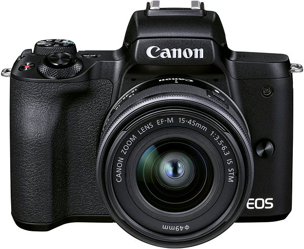 Digitalkamera Canon EOS M50 Mark II schwarz - Premium Live Stream Kit Screen