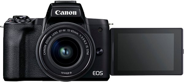 Digitalkamera Canon EOS M50 Mark II schwarz + EF-M 15-45 mm f/3.5-6.3 IS STM Value Up Kit Mermale/Technologie