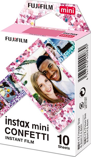 Fotópapír FujiFilm film Instax mini Confetti 10 db ...