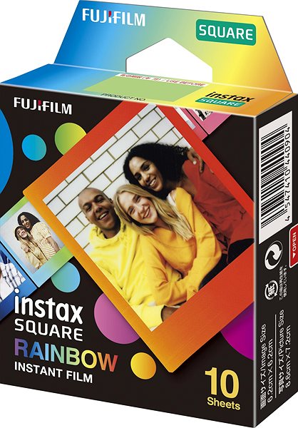 Fotópapír FujiFilm film Instax square Rainbow 10 db ...