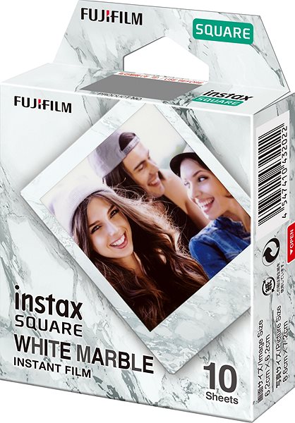 Fotópapír FujiFilm film Instax square White Marble 10 db ...