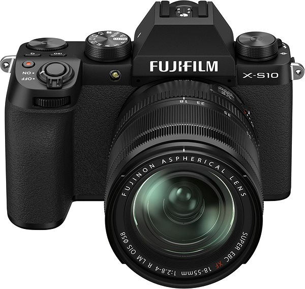 Digitális fényképezőgép Fujifilm X-S10 + XF 18-55 mm f/2,8-4,0 R LM OIS fekete ...