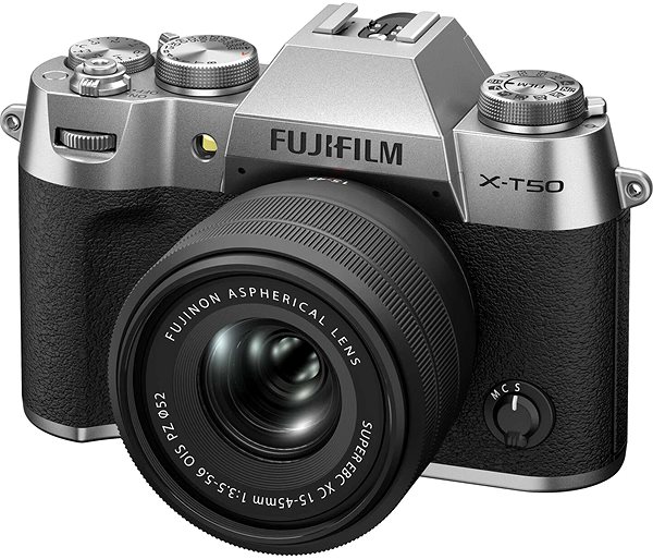 Digitální fotoaparát Fujifilm X-T50 stříbrný + XC 15-45mm f/3,5-5,6 OIS PZ ...