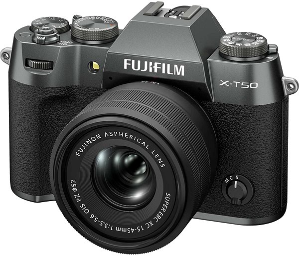Digitální fotoaparát Fujifilm X-T50 šedý + XC 15-45mm f/3,5-5,6 OIS PZ ...