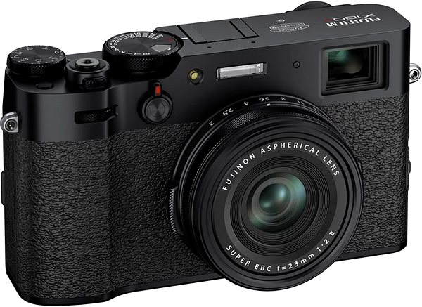 Digitalkamera Fujifilm X100V - schwarz Seitlicher Anblick
