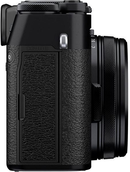 Digitalkamera Fujifilm X100V - schwarz Bodenseite