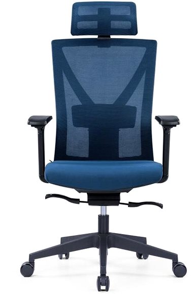 Office Chair OFFICE MORE NYON blue with headrest ...