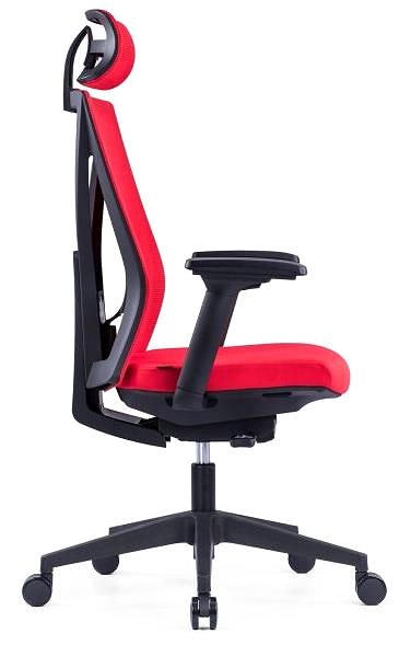 Office Chair OFFICE MORE NYON red with headrest ...