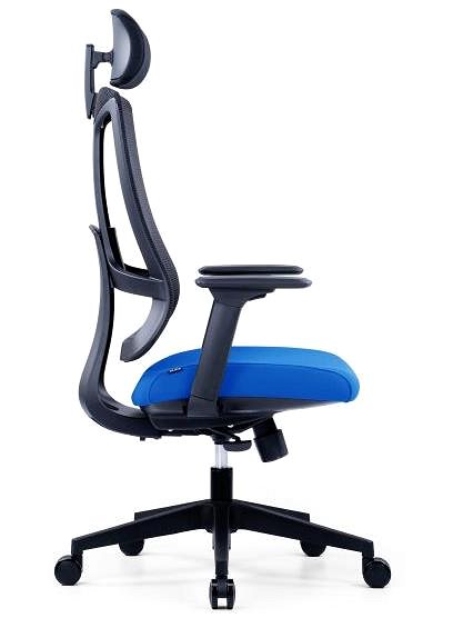 Office Chair OFFICE MORE SLIDE blue with headrest ...