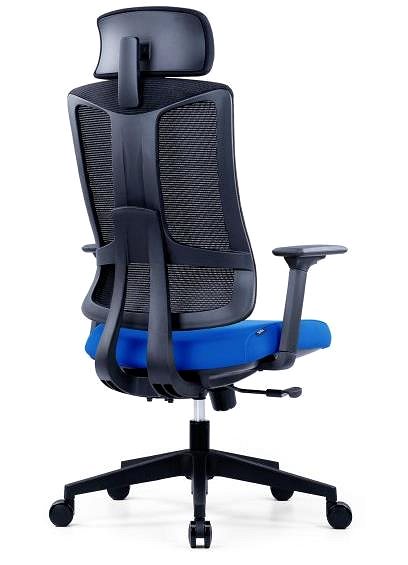 Office Chair OFFICE MORE SLIDE blue with headrest ...