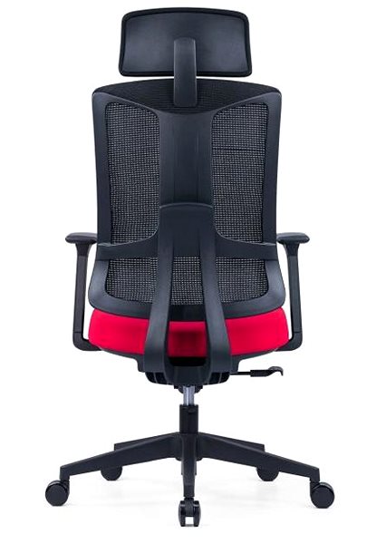 Office Chair OFFICE MORE SLIDE red with headrest ...