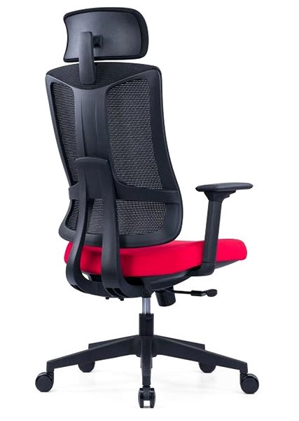 Office Chair OFFICE MORE SLIDE red with headrest ...