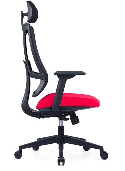 Office Chair OFFICE MORE SLIDE red with headrest ...