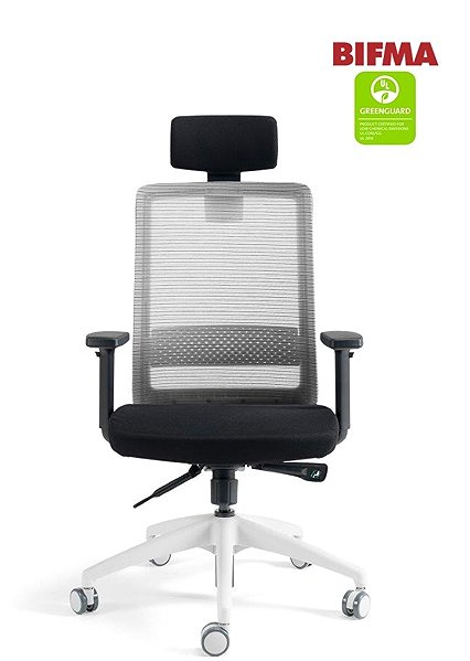 Office Chair OFFICE MORE Office chair S30 grey with headrest ...