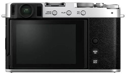 Digitalkamera Fujifilm X-E4 + XF 27 mm f/2.8 R WR silber Rückseite